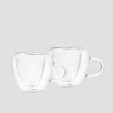 Homla Cembra Hearts Thermo Cups Transparent  0,3 L, 2 Pcs